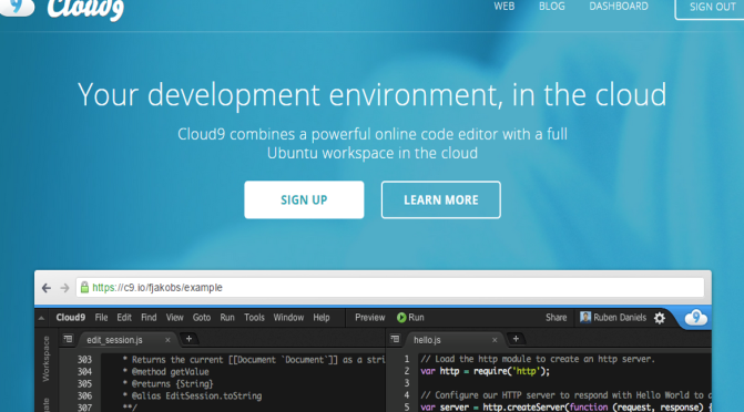 Code trên “chín tầng mây” cùng Cloud 9 IDE